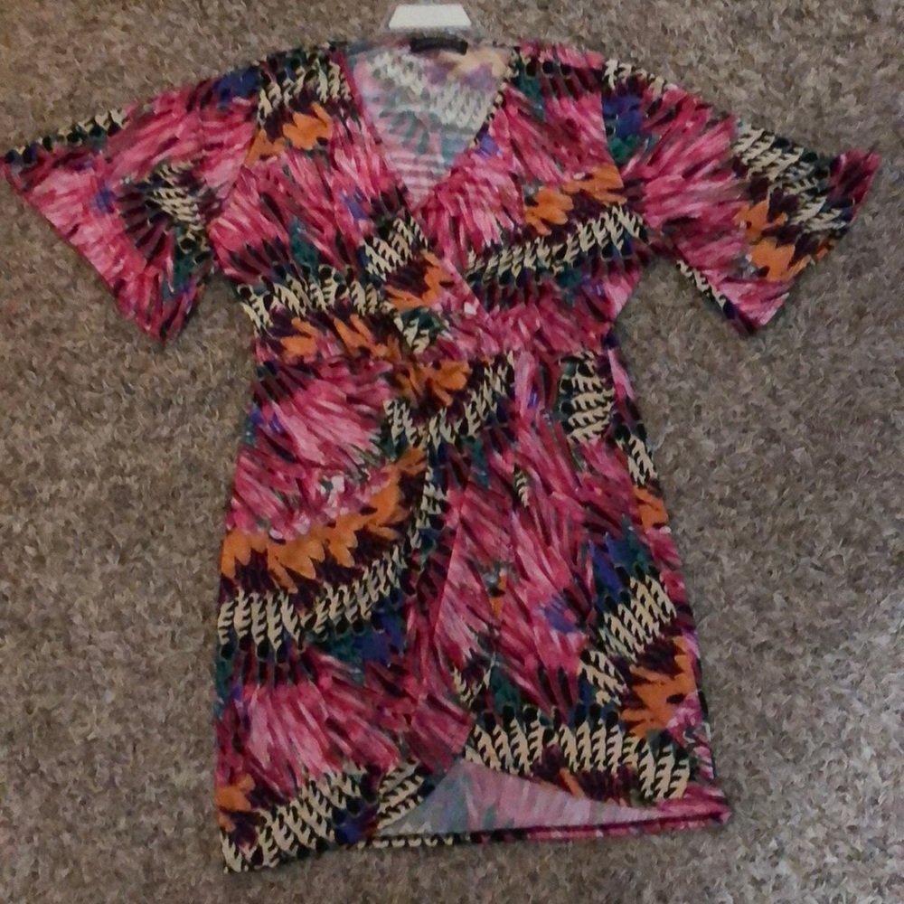 Pink floral dress